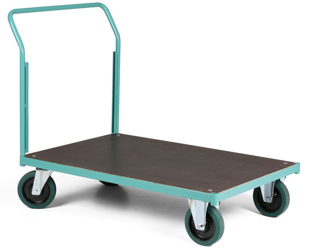 Ebal.cz - obalový materiál - Plošinový vozík stavebnicový s madlem, do 1000  kg - Plošinové vozíky - Plošinové vozíky a vozy, Manipulační technika