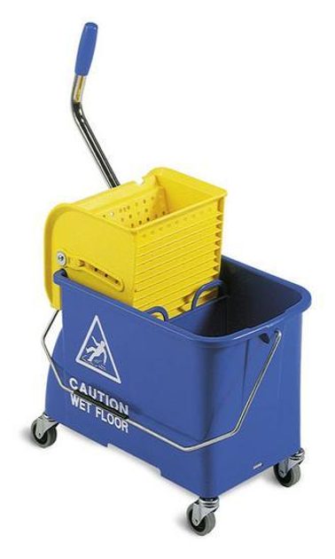 Ebal.cz - obalový materiál - Úklidový kbelík na kolečkách s pákovým  ždímačem, 20 l - TTS - Úklidové vozíky a příslušenství - Hygiena a úklid