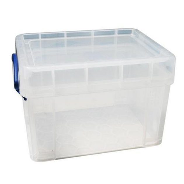 Ebal.cz - obalový materiál - Plastový úložný box s víkem na klip,  průhledný, 3 l - Plastové úložné boxy - Úložné a přepravní boxy, Boxy,  krabice, bedny, Nádoby, boxy a přepravky, Průmyslové prostory