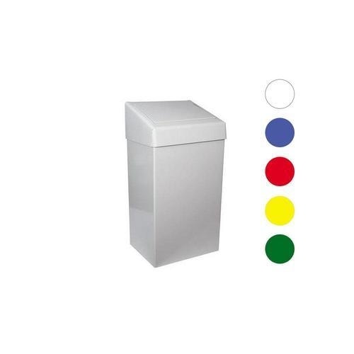 Ebal.cz - obalový materiál - Kovový odpadkový koš na tříděný odpad, objem  50 l, šedý - Nádoby a koše na tříděný odpad - Nádoby na odpadky, Hygiena a  úklid
