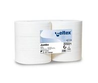 Toaletní papír Celtex Lux Jumbo 2vrstvý, 27 cm, 1780 útržků, bílý, 6 rolí