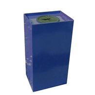 Kovový odpadkový koš Unobox na tříděný odpad, objem 100 l, modrý