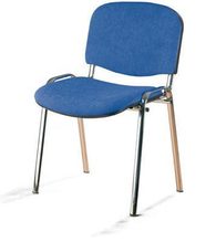 Konferenční židle ISO Chrom, modrá