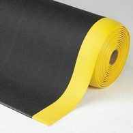 Protiúnavová průmyslová rohož, šířka 91 cm, metrážová, černá/žlutá