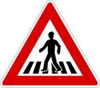 Výstražné dopravní značky - Pozor, přechod pro chodce