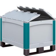 Paletový kontejner SL86 s víkem, 52 x 80 x 60 cm