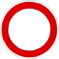 Zákazové dopravní značky - Zákaz vjezdu všech vozidel (v obou směrech)