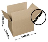 Klopová krabice 3VVL, 500x300x200 mm, 25 ks
