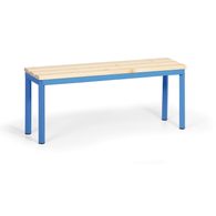 Šatní lavice, smrkové dřevo/modrá - 1 m