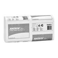 Papírové ručníky Katrin Plus One Stop 3vrstvé, 90 útržků, šedé, 21 ks