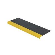 Protiskluzový profil na schody, úzký, černo-žlutý, 60 cm