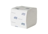 Skládaný toaletní papír Tork Advanced 2vrstvý, 11 x 19 cm, 242 útržků, bílý, 36 ks