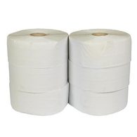Toaletní papír Jumbo 2vrstvý, 24 cm, 185 m, 75% bílá, 6 rolí