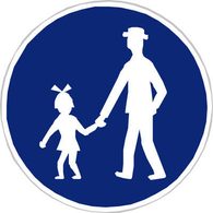 Příkazové dopravní značky - Stezka pro chodce