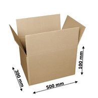 Ebal.cz - obalový materiál - Klopová krabice 3VVL, 400x300x150 mm, 25 ks -  Klopové krabice 3VVL - Kartonové krabice, Obaly a obalová technika
