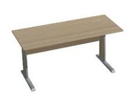 Kancelářský stůl Line Ergo, 160 x 70 x 75 cm, rovné provedení, světlé dřevo