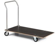 Plošinový vozík s madlem a dřevěnou plošinou, do 150 kg
