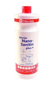 Čisticí prostředek na koupelny Merida Nano Sanitin, 1 l, 4 ks