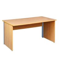 Kancelářský stůl Alfa 100, 160 x 80 x 73,5 cm, rovné provedení, dezén třešeň