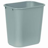 Plastový odpadkový koš Rubbermaid Soft, objem 27 l, šedá