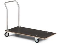 Plošinový vozík s madlem a dřevěnou plošinou, do 150 kg