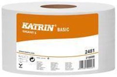 Toaletní papír Katrin Basic Gigant S 1vrstvý, 18 cm, 160 m, 68% bílá, 12 rolí