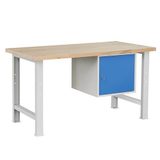 Dílenský stůl Weld 1P, 84 x 150 x 80 cm, šedý
