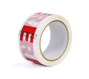 Lepící páska AC 50/66 - Fragile bílá+červená - Lepící páska - Fragile bílá