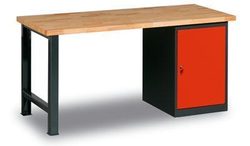Dílenský stůl Weld 2P, 84 x 170 x 68,5 cm, antracit