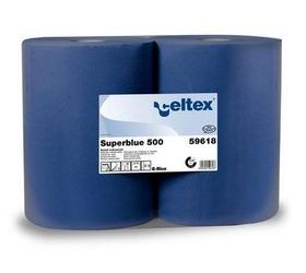Průmyslové papírové utěrky Celtex Super Blue 3vrstvé, 500 útržků, 2 ks