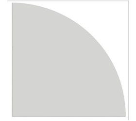 Spojovací deska stolů, 80 x 80, 1/4 kruh, světle šedý
