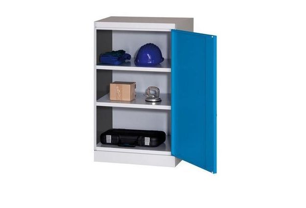 Dílenská skříň na nářadí, 104 x 60 x 50 cm, šedá/modrá
