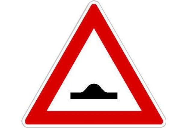 Výstražné dopravní značky - Pozor, zpomalovací práh