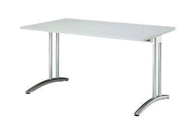 Kancelářský stůl Miro, 120 x 80 x 72 cm, rovné provedení, světle šedý