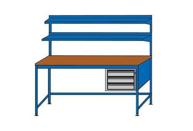Dílenský stůl Asse, 76 x 120 x 70 cm
