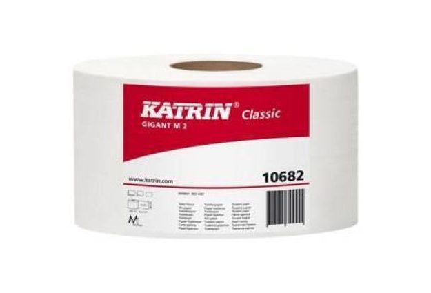 Toaletní papír Katrin Classics Gigant 2vrstvý, 23 cm, 1 440 útržků, 75% bílá, 6 rolí