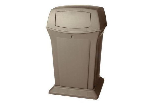 Plastový venkovní odpadkový koš Rubbermaid Aston, 170 l