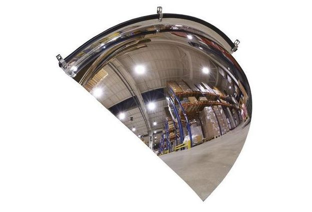 Kontrolní parabolické zrcadlo, rohová výseč, 800 mm
