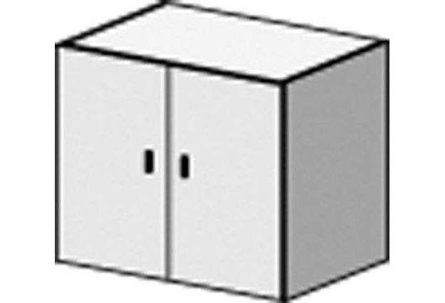 Nízká široká skříň Clasic line, 72 x 80 x 38 cm, s dvířky