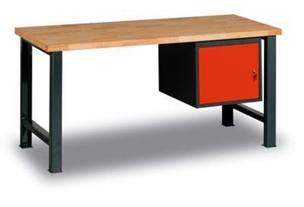 Dílenský stůl Weld 1P, 84 x 120 x 68,5 cm, antracit