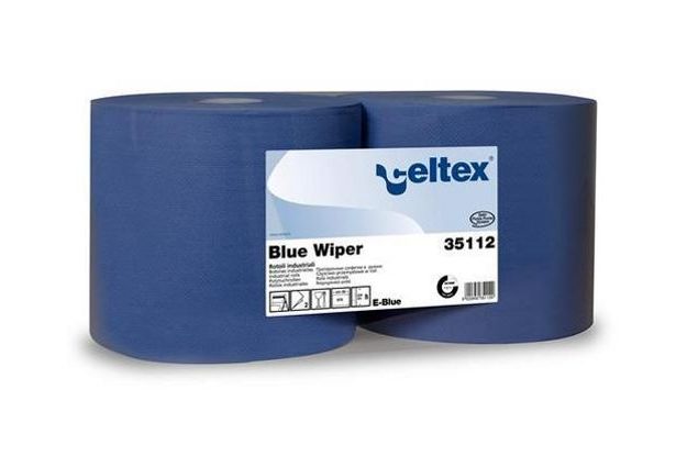 Průmyslové papírové utěrky Celtex Blue Wiper 2vrstvé, 970 útržků, 2 ks