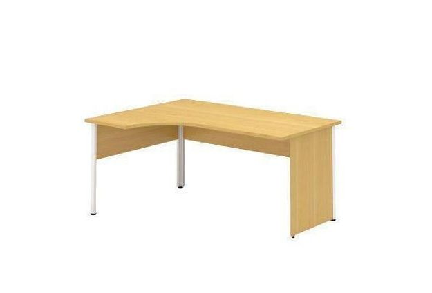 Ergo kancelářský stůl Alfa 100, 180 x 120 x 73,5 cm, levé provedení, dezén divoká hruška