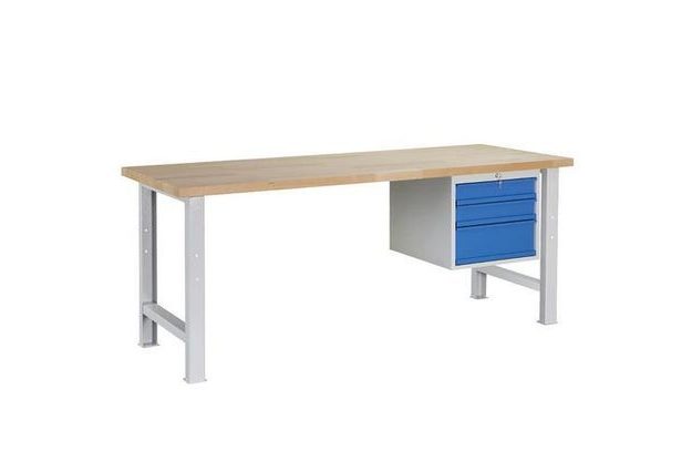Dílenský stůl Weld 3Z, 84 x 150 x 80 cm, šedý