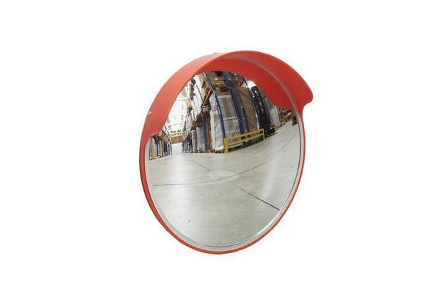 Univerzální kulaté zrcadlo, 450 mm, oranžová