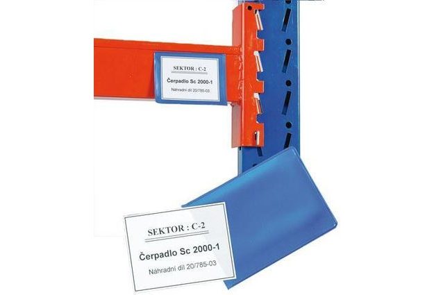 Informační kapsy, 8 x 12 cm, magnetické