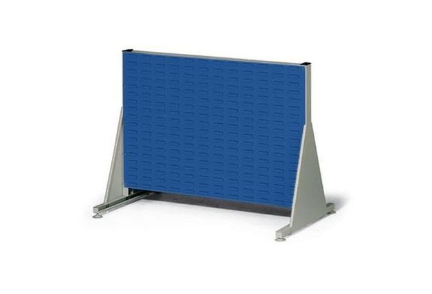Jednostranný PERFO regál, výška 78 cm, modrý
