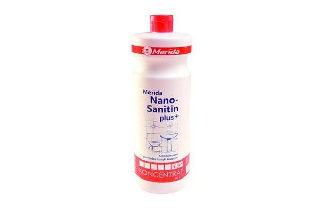 Čisticí prostředek na koupelny Merida Nano Sanitin, 1 l, 4 ks