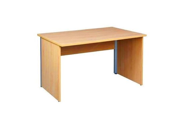 Kancelářský stůl Alfa 100, 120 x 80 x 73,5 cm, rovné provedení, dezén třešeň