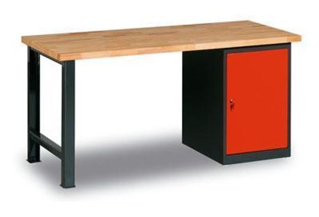 Dílenský stůl Weld 2P, 84 x 120 x 68,5 cm, antracit