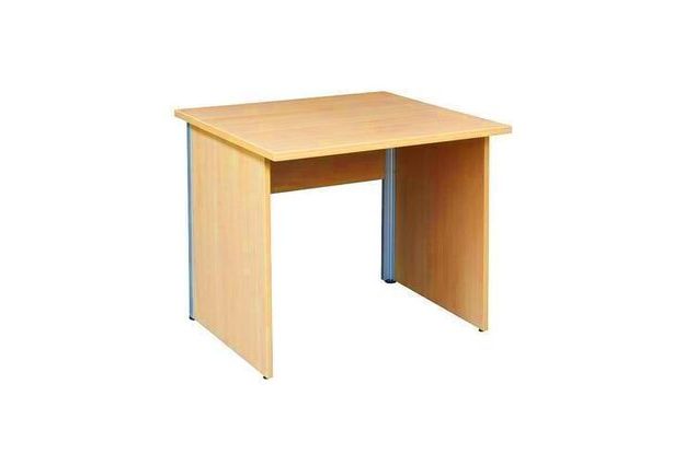 Kancelářský stůl Alfa 100, 80 x 80 x 73,5 cm, rovné provedení, dezén třešeň